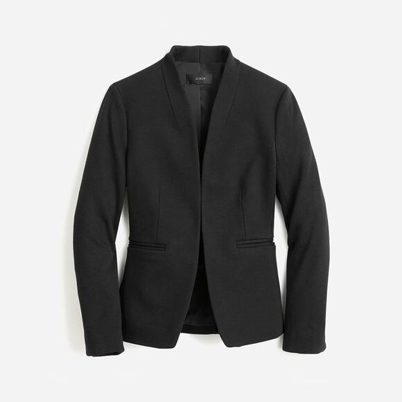 J. Crew Going Out Blazer In Stretch Twill Black Size 4 NWT - Picture 3 of 12